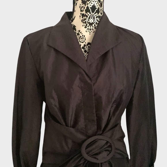 Vintage Jessica Taffeta Formal Blouse - Picture 3 of 7